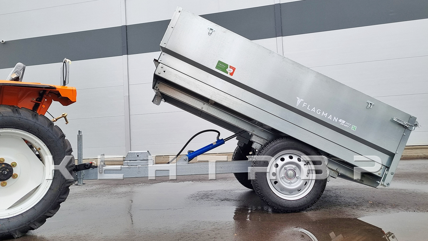 Прицеп Flagman | Флагман C/ПТТ/Р — 1,5 с ПСМ к трактору (самосвальный/рессорный)