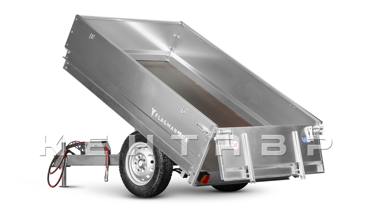 Прицеп Flagman | Флагман C/ПТТ/Р — 1,5 с ПСМ к трактору (самосвальный/рессорный)