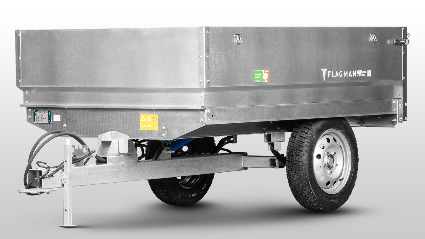 Прицеп Flagman | Флагман C/ПТТ/Р — 1,5 с ПСМ к трактору (самосвальный/рессорный) 0