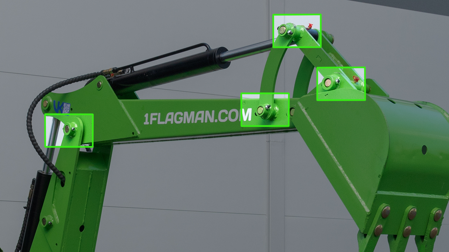 Навесной экскаватор Flagman | Флагман LW6 + захват механический 0