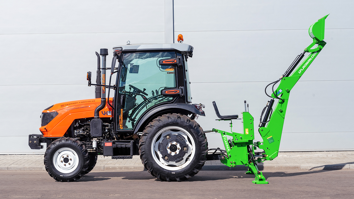 Навесной экскаватор Flagman | Флагман LW6 + захват механический 0