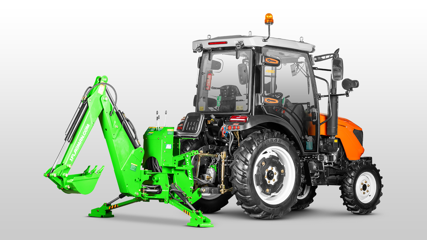 Навесной экскаватор Flagman | Флагман LW6 + захват механический 0