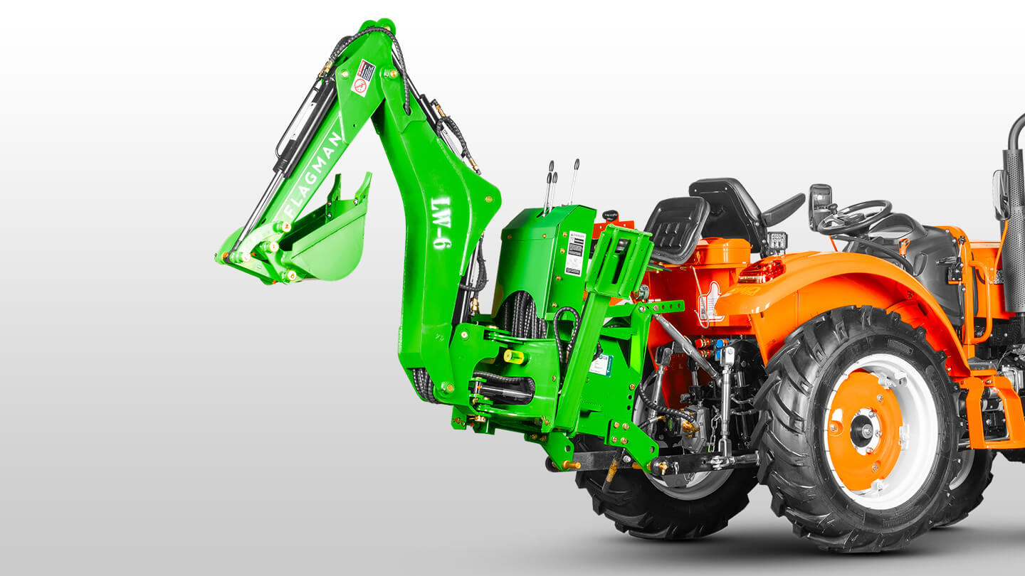 Навесной экскаватор Flagman | Флагман LW6 + захват механический 0