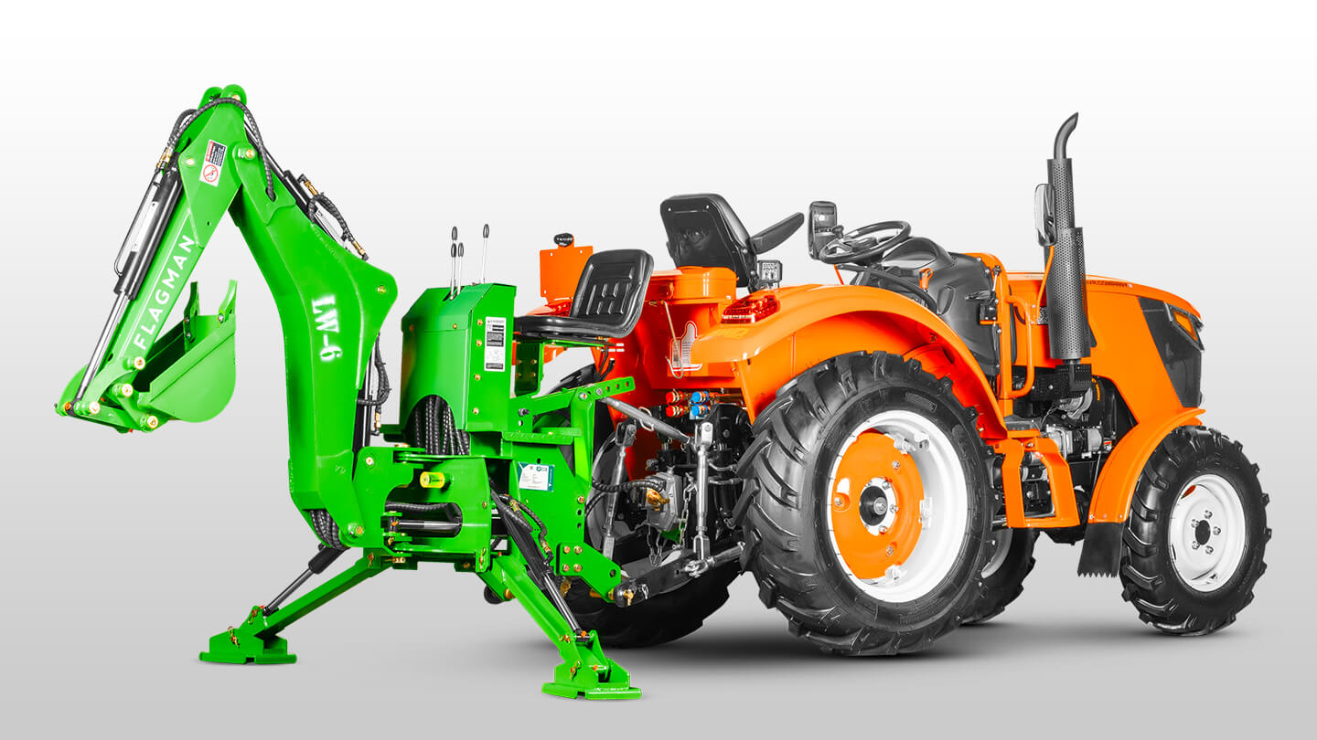 Навесной экскаватор Flagman | Флагман LW6 + захват механический 0