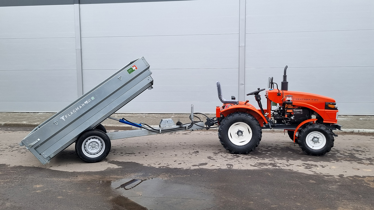 Прицеп Flagman | Флагман ПТМ — 0,5 к мотоблоку/мини-трактору 0