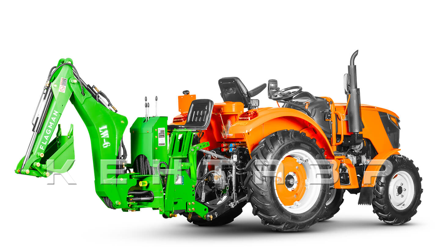 Навесной экскаватор Flagman | Флагман LW6 + захват механический