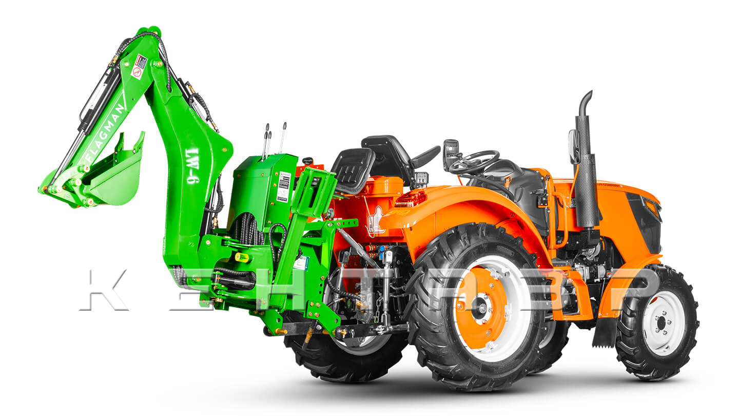 Навесной экскаватор Flagman | Флагман LW6 + захват механический