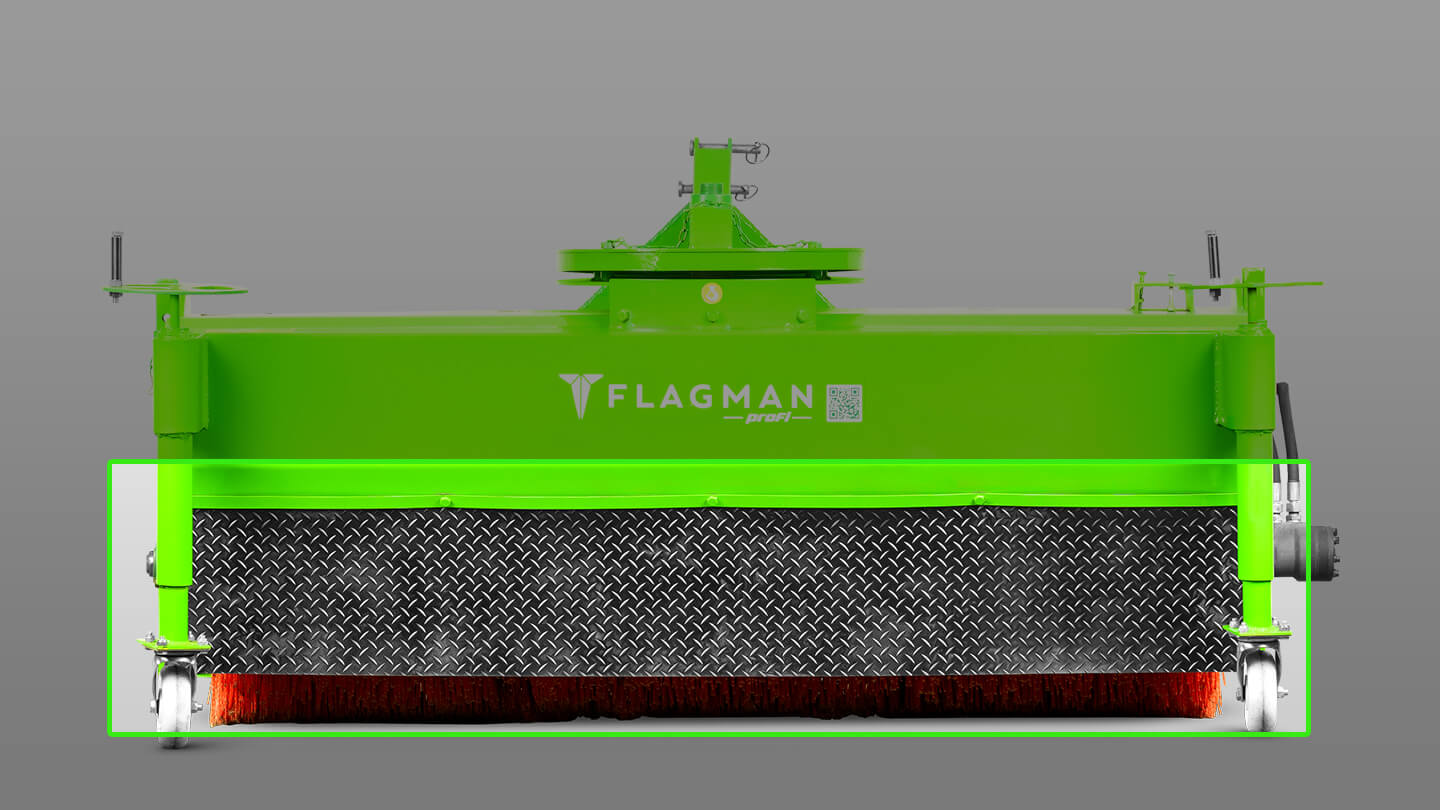 Щётка подметальная с бункером Flagman | Флагман PRO (1,45) 0